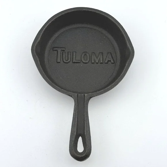 Vintage Tuloma Miniature Cast Iron Advertising Skillet