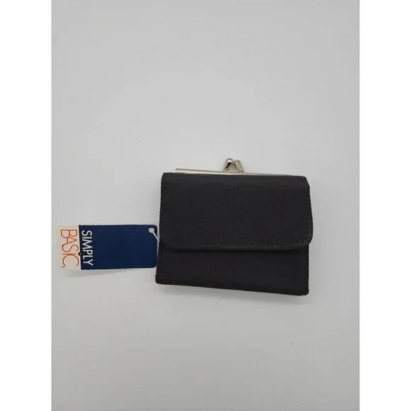 Simply Basic Frame Mini-Purse Change Purse NWT Microfiber Wallet