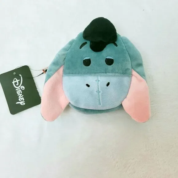 Bioworld Disney Winnie the Pooh Eeyore Figural Coin Purse Wallet Plush New OOS