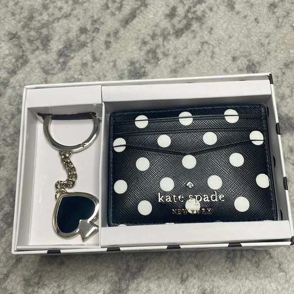 NIB Kate Spade Card case and Key Fob Set