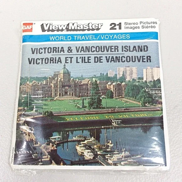 Vintage GAF View Master Canada Victoria Vancouver Island 3 Reel Set A015C Travel