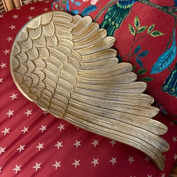 ANGEL WING Gold Decorative Dish! Never used. Gorgeous Accent Piece for many room