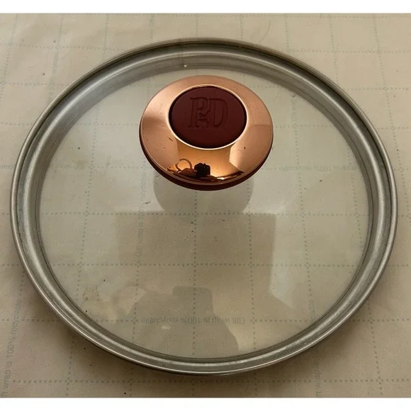PD Paula Dean Pot‎ Pan Clear Glass Small Lid 6-1/2