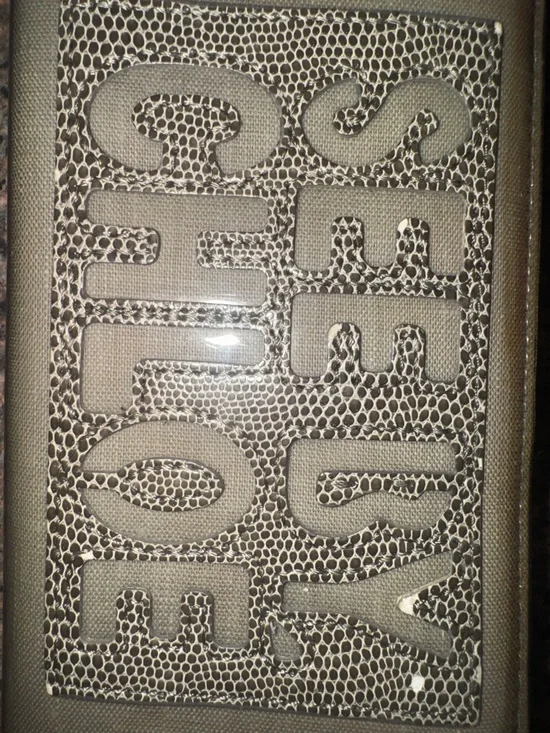 See By Chloe Taupe and Black snake Textured  Wallet