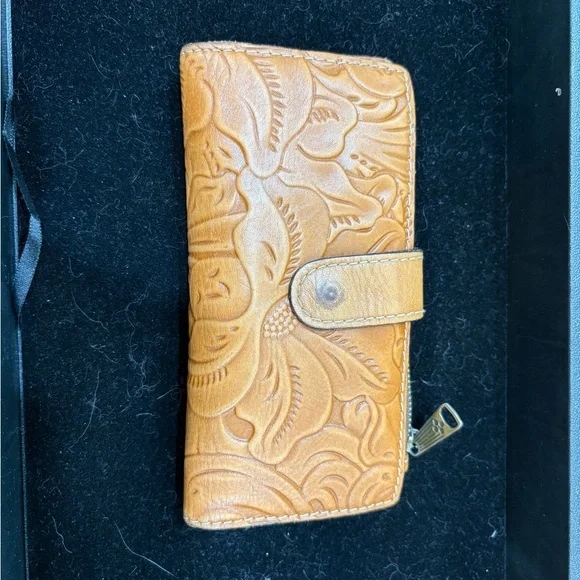 Patricia Nash Tan Embossed Wallet