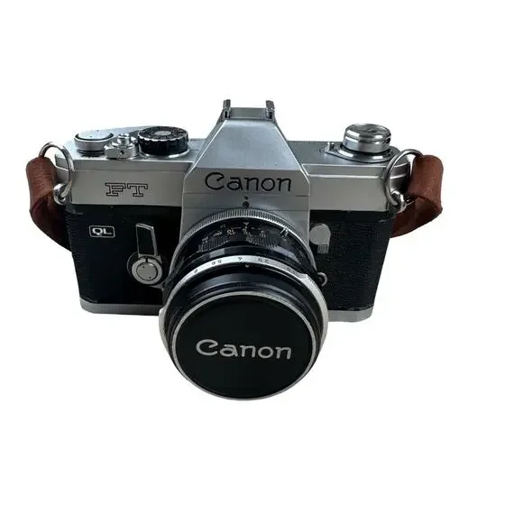 Canon FT QL 35mm SLR Film Camera with 50mm FL Lens- Tested & Working!