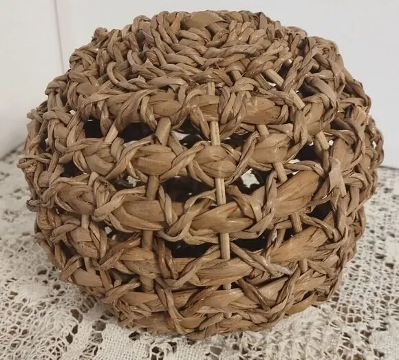 Natural Woven Decorative Ball/Orb - Vase Filler/Shelf Sitter
