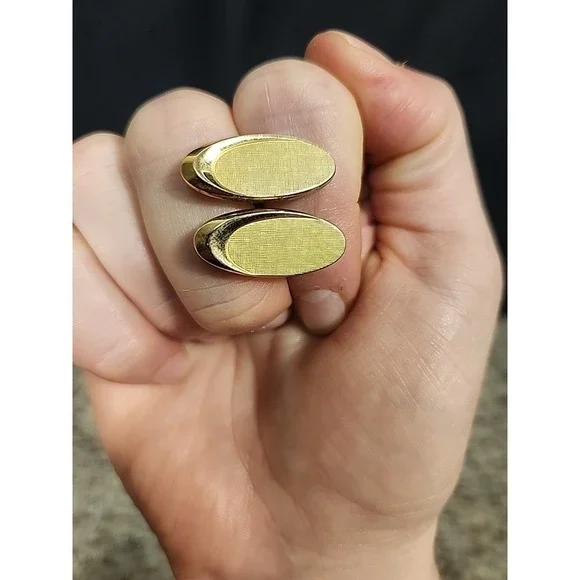 vintage swank cufflinks gold‎ tone