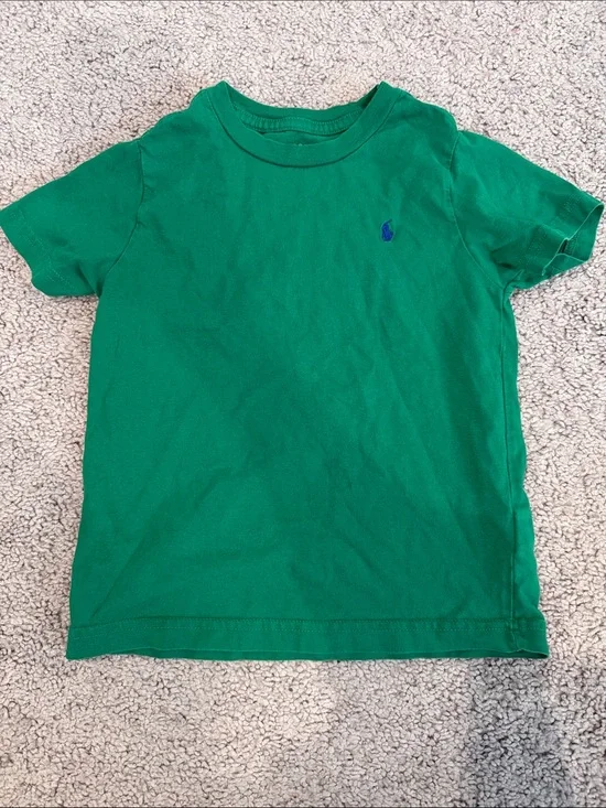 Ralph Lauren Bright Green Short Sleeve Tee with Blue Pony