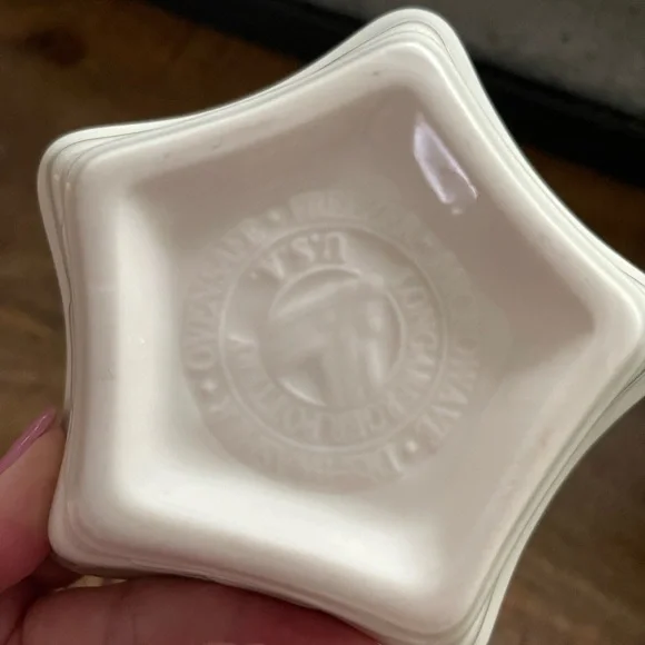 Longaberger Pottery Small Star Dish