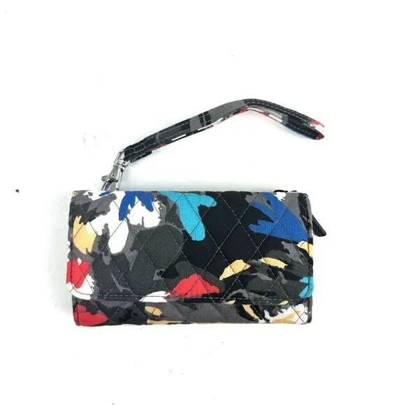 Vera‎ Bradley Splash Floral Smartphone Wallet Wristlet Organizer Clutch New