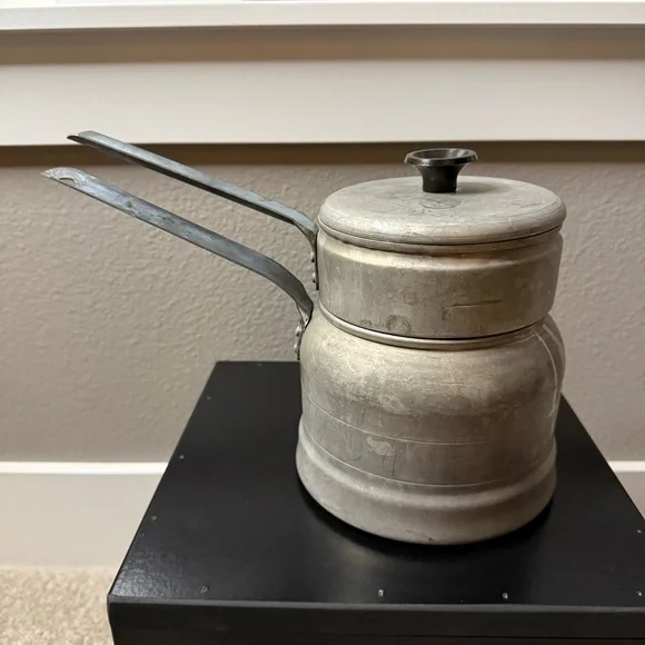 Vintage Comet made in the USA aluminum double boiler