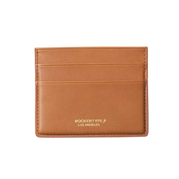 Rockertype Luxury Cardholder Italian Leather Tan