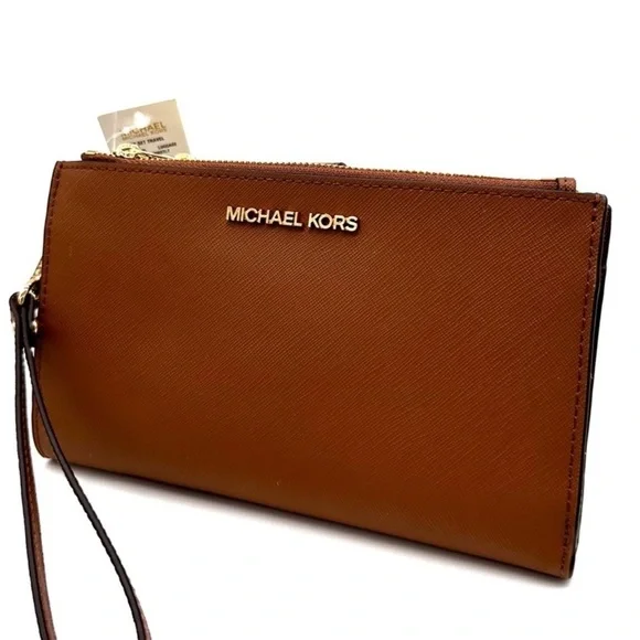 Michael Kors Large Double Zip Wallet Wristlet Luggage