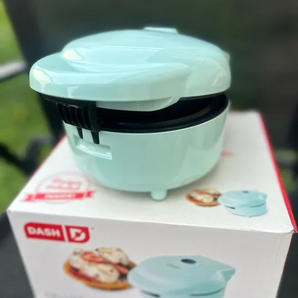 Dash Mini Waffle Maker in Light Blue new in box