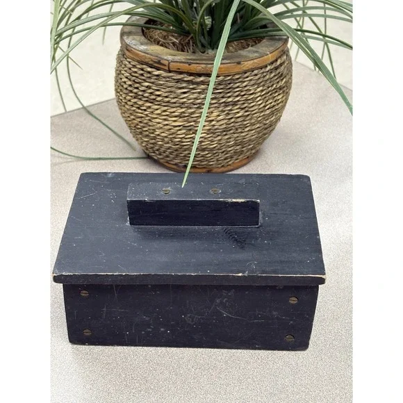 Hand Painted Wooden Vintage Rustic Decorative Box Multipurpose Storage Box
