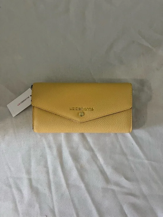 Liz Claiborne Sunny Yellow Envelope Wallet