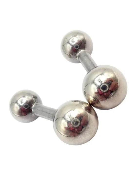 Vintage! Tiffany & Co. Silver Barbell Cufflinks
