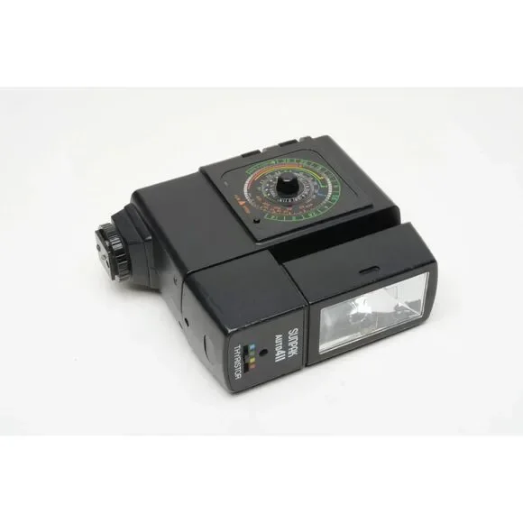 Vintage Sunpak Auto 411 Electronic flash, clean, nice design w/instructions