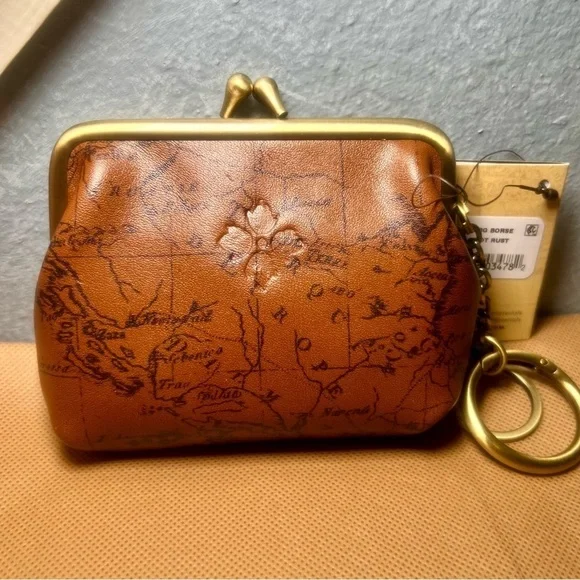 NWT Patricia Nash Borse Coin Purse/Key FOB- Signature Map