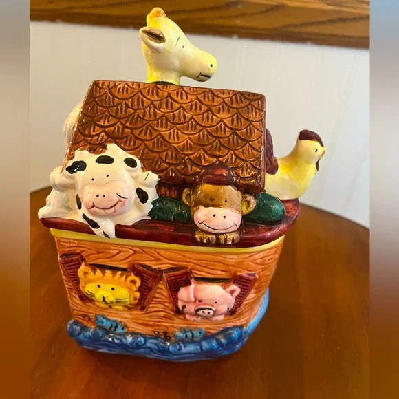 𝅺EXPRESS Ceramic Cookie Candy Jar Biblical‎ 9