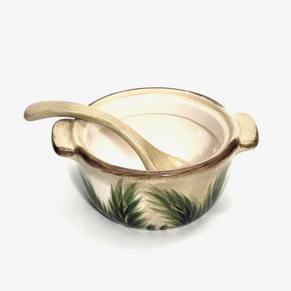 Tabletops Lifestyle Sugar Bowl And Spoon 