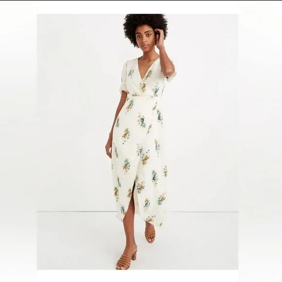 Madewell,  Ruffle-Sleeve Maxi Dress,Classic Corsage, Size 4‎