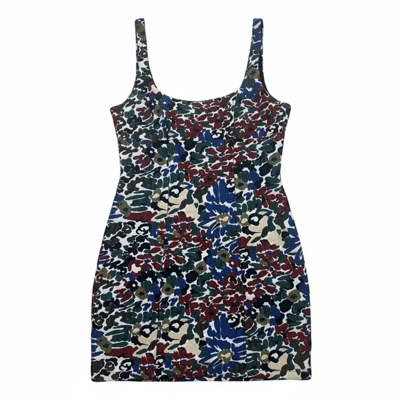 Maeve by Anthropologie Floral Textured Sleeveless Mini Dress Size 10