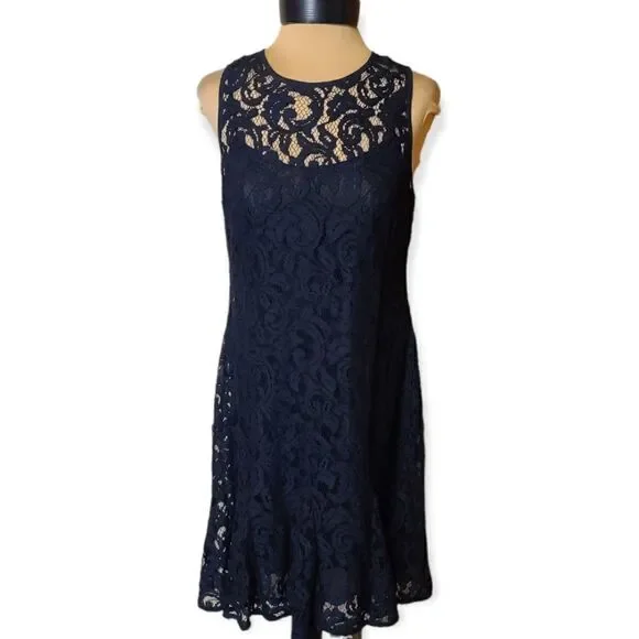 Michael Michael Kors Navy Lace Dress Size 4