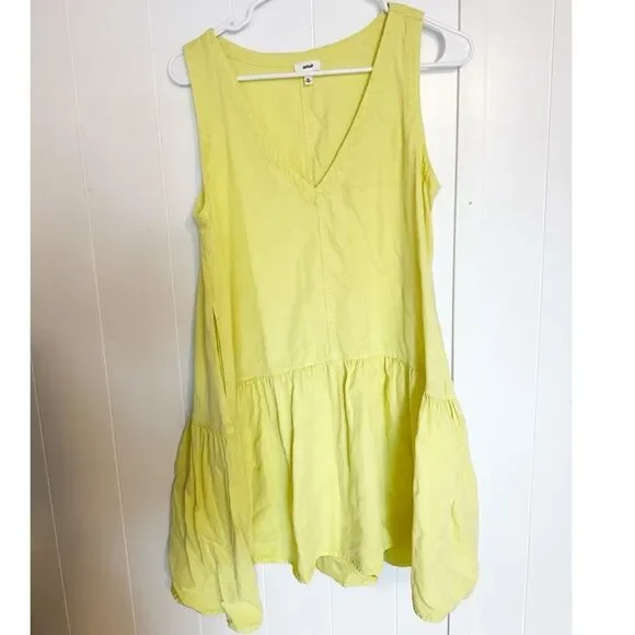 Aerie ruffle v-neck mini dress