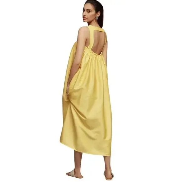 NWT Anthropologie Pinnacle By Shruti Sancheti Square Neck Maxi Dress Size XS