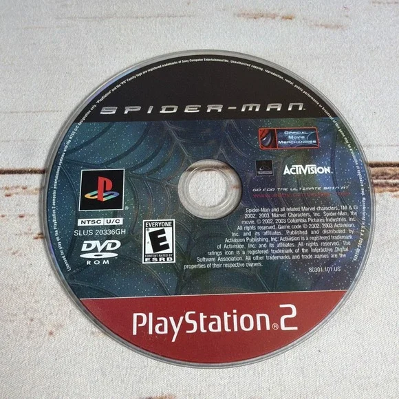 Spider-Man PS2 Disc Only Greatest Hits Resurfaced Tested Used Game