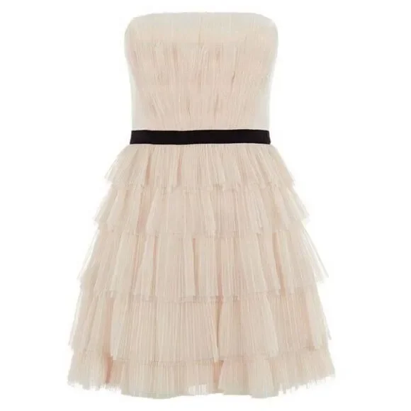 BCBGMAXAZRIA Women's Strapless  Fit & Flare Dress‎ Size 6