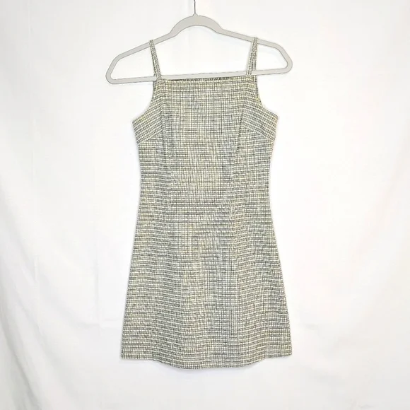 Just for Wraps dress. Size 5,/6. yellow/blue
