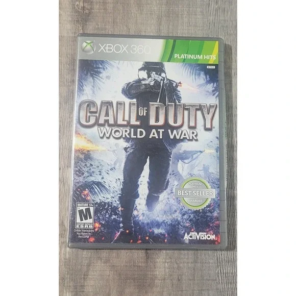 Call of Duty: World at War - Platinum‎ Hits (Xbox 360, 2008) Complete CIB