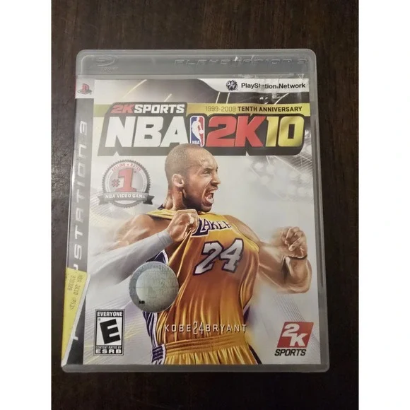 NBA 2K10 -‎ Playstation 3 KOBE BRYANT !!! 10TH ANNIVERSARY! Very Clean CIB!!!