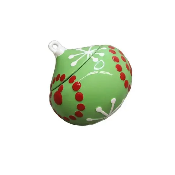 Real Home Vintage Style Christmas Tree Ornament Cookie Jar Earthenware Holiday