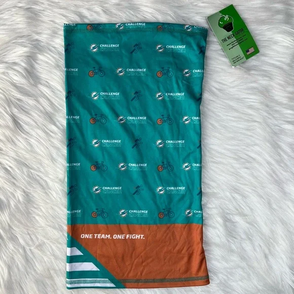NWT Miami Dolphins Challenge Cancer Neck‎ Gator
