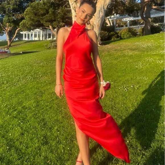 Amanda Uprichard Samba Dress in Red size Small