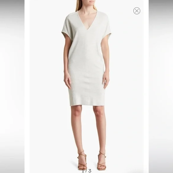 REISS Lacey Dolman Sleeve T-shirt Dress Gray Size US 6 NWT New