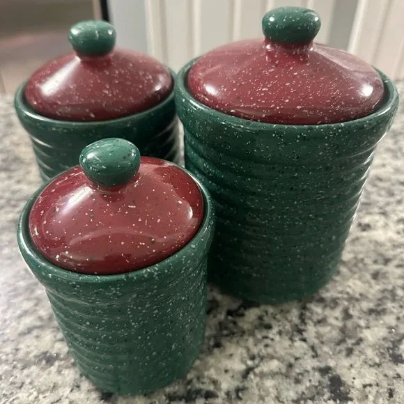 Canister Set of Three (3) with Lids