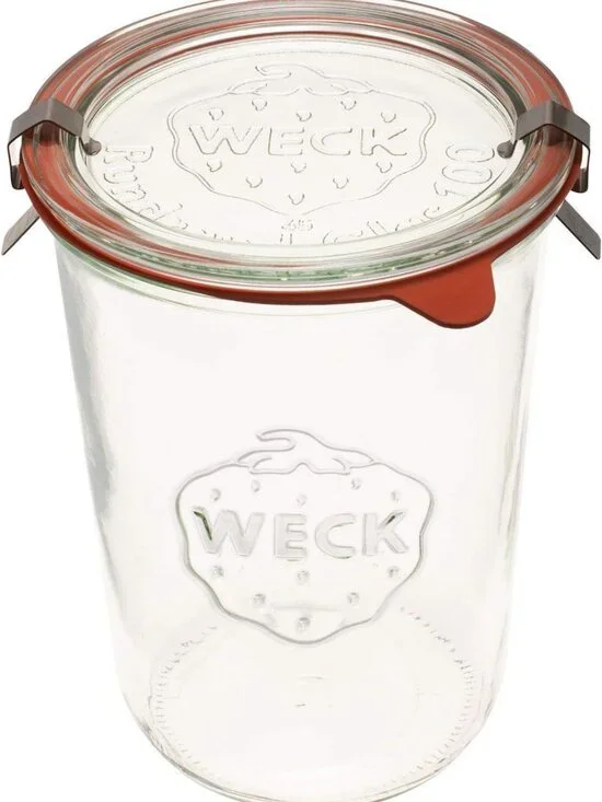 Eco-Friendly Glass Canning Jar - Airtight Food Storage Container 3/4 Liter