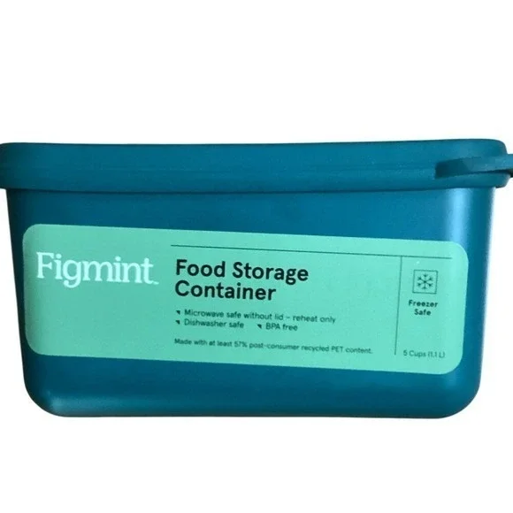 Mint Teal Food Storage Container (Total of (2)‎