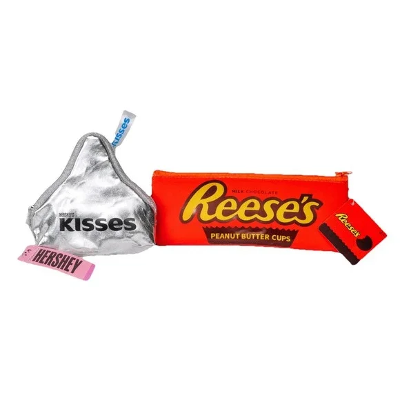 Hershey's Kisses and Reese's‎ Peanut Butter Cup Pouch Set of 2