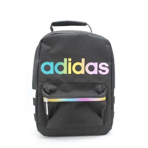 Adidas Insulated Lunch Bag Black & Multi Color Logo