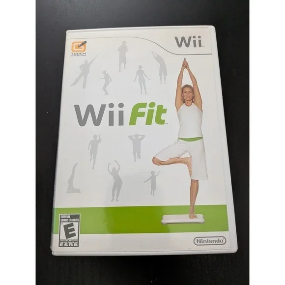 Wii Fit (Nintendo Wii, 2008) Video‎ Game Workout Fitness Active  Needs New Case