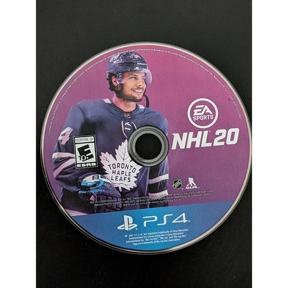 NHL 20 PS4 Sony PlayStation 4 Hockey Video Game Disc Only‎