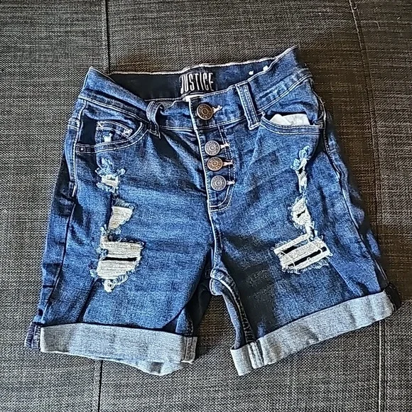 Justice Jean Shorts Size 12 Slim