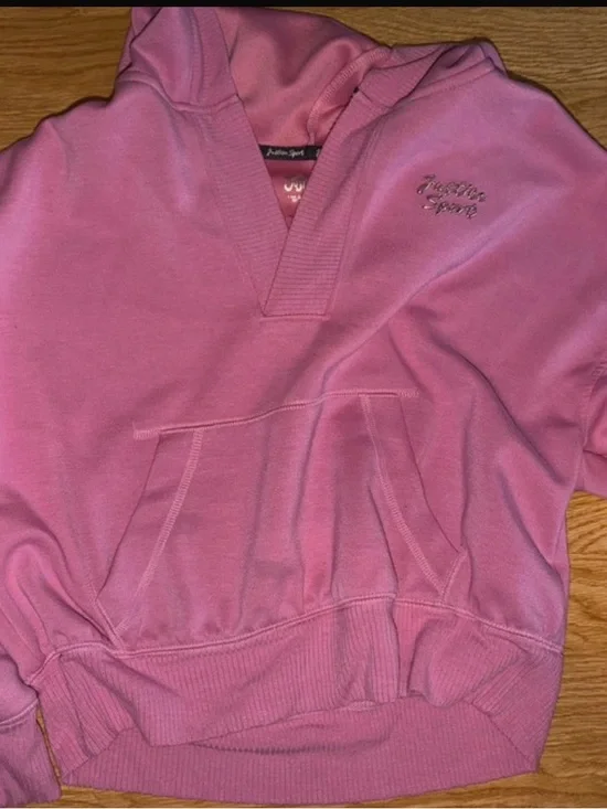 Justice Pink Hoodie Sweatshirt