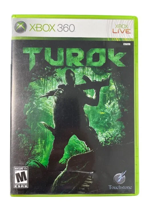 Xbox 360 Turok Game Touchstone Mature 17+ ESRB Rating Dolby Digital Complete